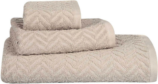 Greenwich Polo Club Badetuch-Set 3 Stück 4094 Helles Taupe Gewicht 480gr/m²