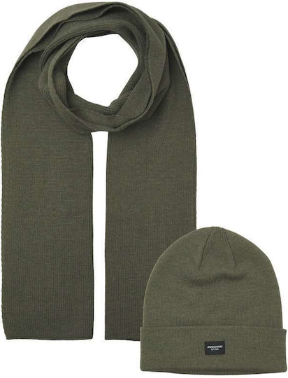 Beanie Männer Beanie Gestrickt in Grün Farbe