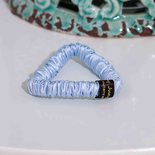 Μεταξωτό Slim Scrunchie Mulberry Silk 6a 22mm Sky Blue
