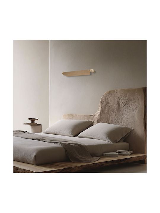 Zambelis Lights Lamp Wall with Integrated LED and Warm White Light Gold