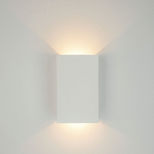 Zambelis Lights Lamp Wall with Integrated LED and Warm White Light