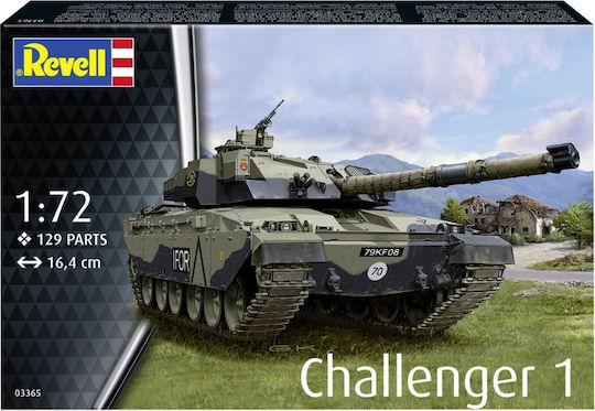 Assembly Model Revell Challenger 1 Tank 129 Pieces