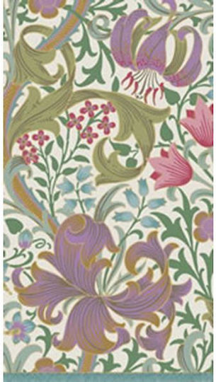 Party-Servietten Gäste Elfenbein Goldene Lilie 10,8x19,8cm Caspari 15 Stück