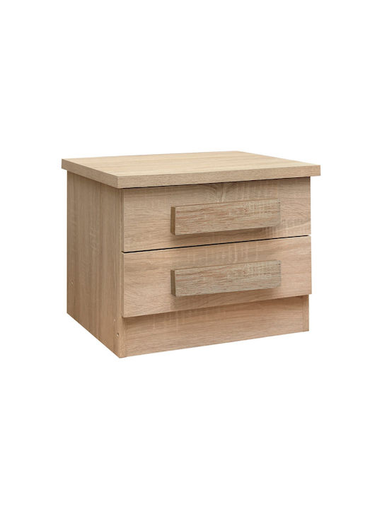 Wooden Kids Bedside Table Playroom Brown 48x39x39cm
