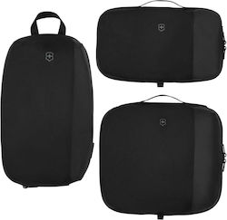 Set Cuburi Organizatoare Travel Essentials Negru