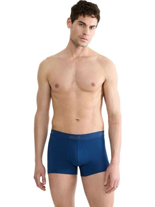 Sloggi Ανδρικά Μποξεράκια Μπλε/σκούρο Γκρι 2Pack