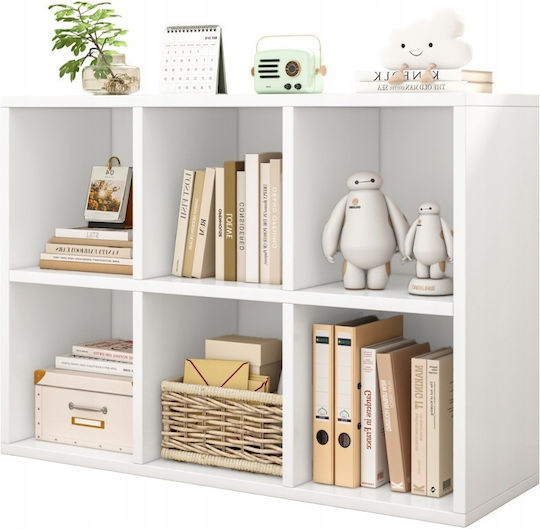 Bibliothek Weiß 90x30x60cm