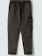Pantaloni Cargo din Material Textil pentru Copii Verde