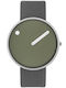 Picto Men's Watch 40mm Battery with Gray Leather Strap