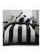 Vesta Home Σετ Σεντόνια Υπέρδιπλα 240x270εκ. Μαύρο (4τμχ)