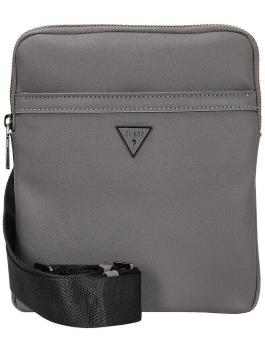 Guess Flat Men's Bag Shoulder / Crossbody Gray