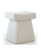 Stool For Living Room Ceramic Gurrata Cream 50x38x48cm