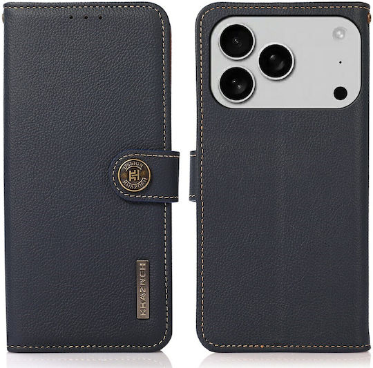 Khazneh Wallet Δερμάτινο Μπλε (iPhone 17 Pro Max)