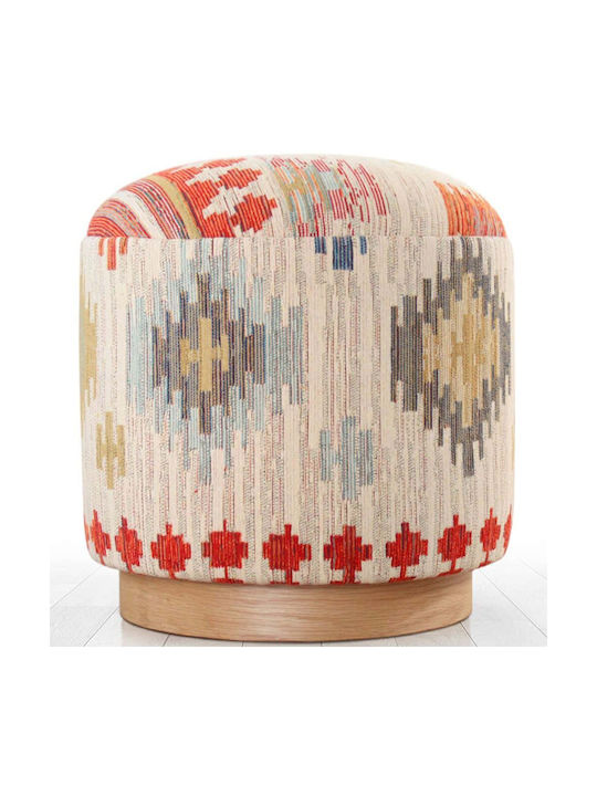 Stool For Living Room Upholstered with Fabric F...