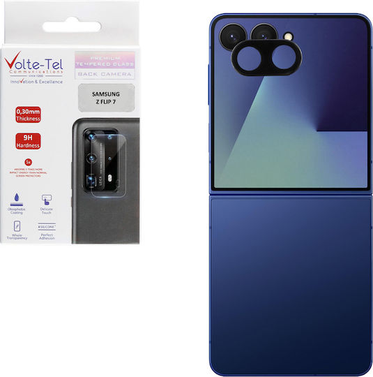Volte-Tel Camera Protection Tempered Glass Black for the Samsung Z Flip 7 5G F766