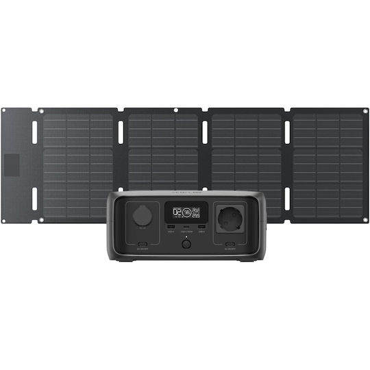 EcoFlow Solar System with River 3 Fan & Solar Panel with USB Charging