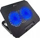 Techly Cooling Pad for Laptop up to 17" with 2 Fans and Lighting