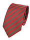 Makis Tselios Fashion Men's Tie Silk Printed in Red Color