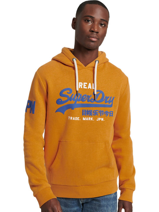 Logo Sweatshirt with Hood 6rg/thrift Gold Marl