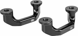 Gilles Motorcycle Footpeg Protectors Black Gilles Motorcycle Footpeg Protectors Black