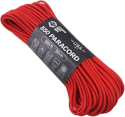 Atwood Ropes Mfg Αρτάνη 550 Paracord 100 Ft Rote Seile