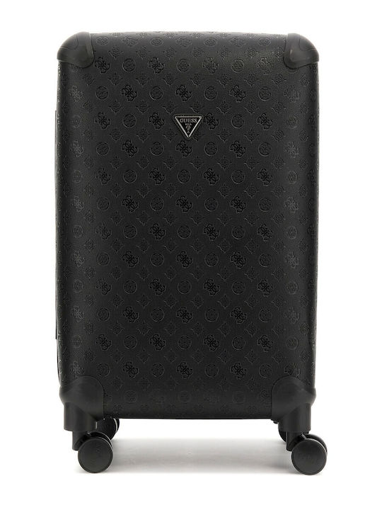 Guess Wilder Large Hard Suitcase Black with 4 Wheels Height 77cm