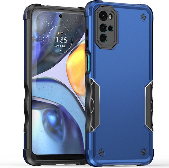 Husă de Protecție Motorola Moto G22 Dublu Strat Albastră
