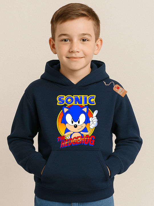 Rock Deal Παιδικό Φούτερ με Κουκούλα Μπλε Navy ...