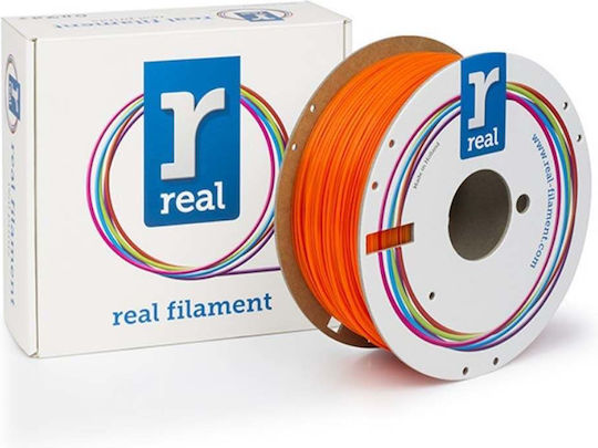 Real Filament PLA 3D Printer Filament 1.75mm Fluorescent Orange 1kg 1τμχ (Spool)