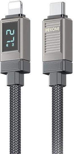 WK USB-C to Lightning Cable 27W Μαύρο 1.2m