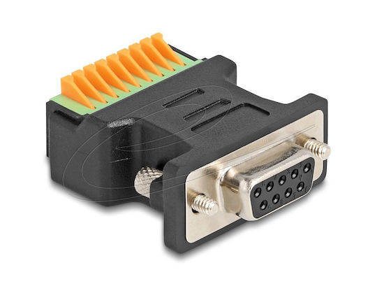 Αντάπτορας Serial Delock D-sub 9 St > Terminalblock Drucktaster
