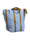 Maxi Poppins Iona Einkaufstasche Blau 33x48x33 Organische Baumwolle