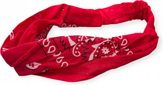 Bandana Baumwollene Lurex Gummiband Hinten 815 Rima Rote