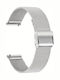 Wsshe Metallic-Armband Silber 14mm