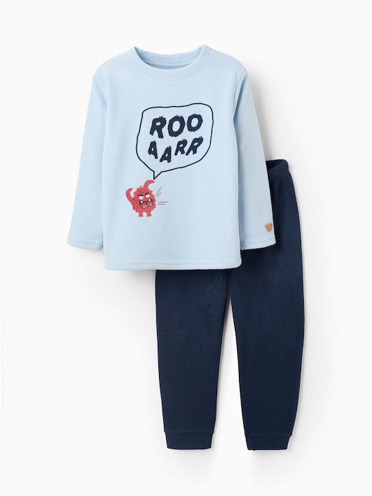 Zippy Kids' Pajamas Winter Fleece Sky Blue