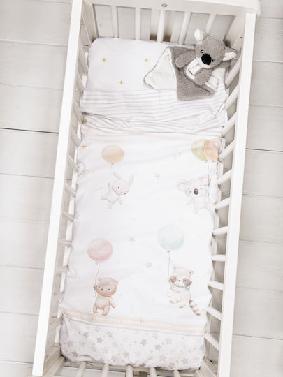 Nima Baby Sheets Set Cradle Cotton White 70x110cm