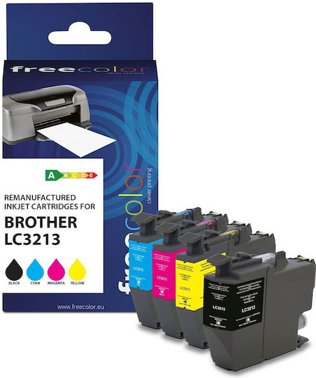 Freecolor Compatible Inkjet Printer Ink Package Brother LC3213 485 Pages 13ml Black 1pcs
