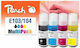 Peach Πακέτο Συμβατών Μελανιών Εκτυπωτή InkJet Epson 103/104 70ml Μαύρο 1τμχ