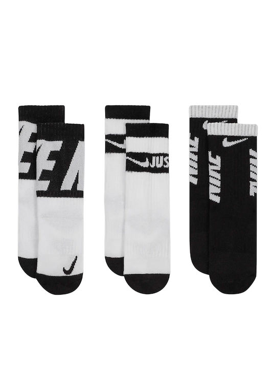Nike Детски чорапи Спорт Nhn Hbr Sport 3pk Crew Бели 3 Чифта