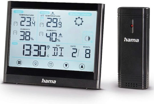 HAMA 00186421 Kabellose Wetterstation Digital Tischplatte Schwarz HAMA 00186421 Kabellose Wetterstation Digital Tischplatte Schwarz