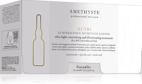 Farmavita Amethyste Nutri Αμπούλες Μαλλιών Θρέψης 12x8ml