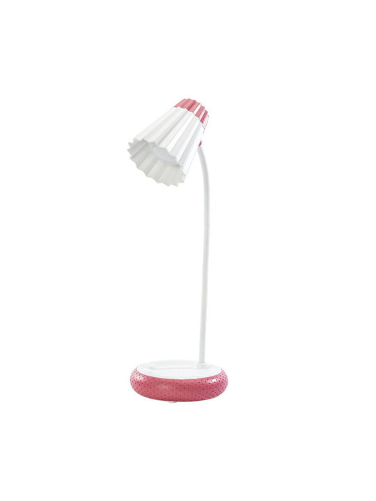 Desk Lamp Reîncărcabil LED Lumină de Birou cu Braț Flexibil în Culoarea Roșu