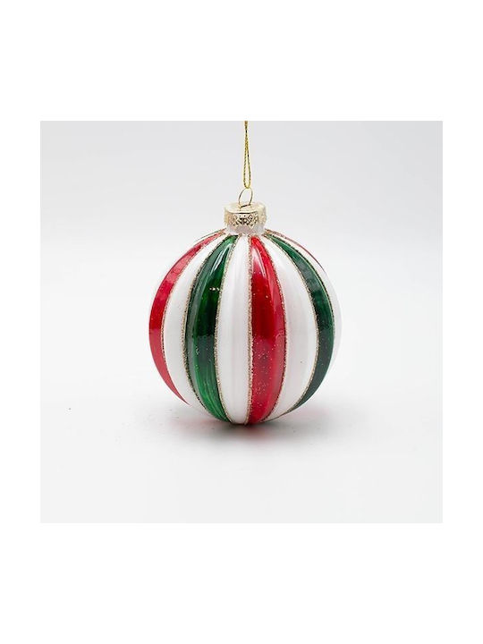 Hängendes Kugel Ornament Ornament Glas Mehrfarbig 10cm Set 4Stück