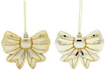 Hängender Bogen Ornament Kunststoff Gold Set 2S...