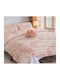 ForHome Duvet Cover Set Single with Pillowcase 160x220 Pink