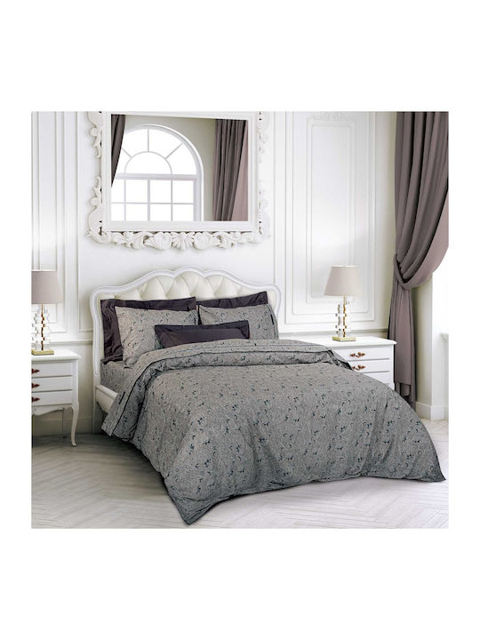 Greenwich Polo Club Duvet Cover Set Cotton Queen with 2 Pillowcases 220x240 Essential Taupe