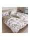 Beauty Home Duvet Set Queen 220x240cm Art 12275 Mocha 3pcs