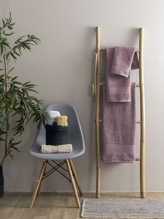Palamaiki Hand Towel Naya 30x50cm Mauve Weight 620gr/m²
