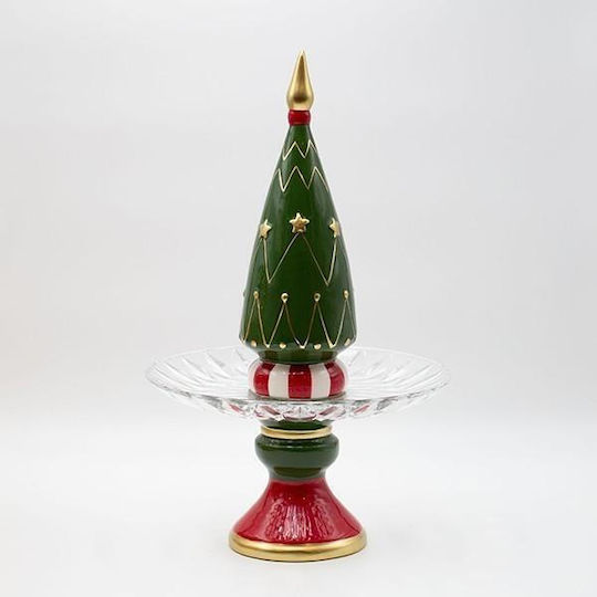Platter Christmas Tree Decorative 24.7x40.2cm Eurolamp 600-47027