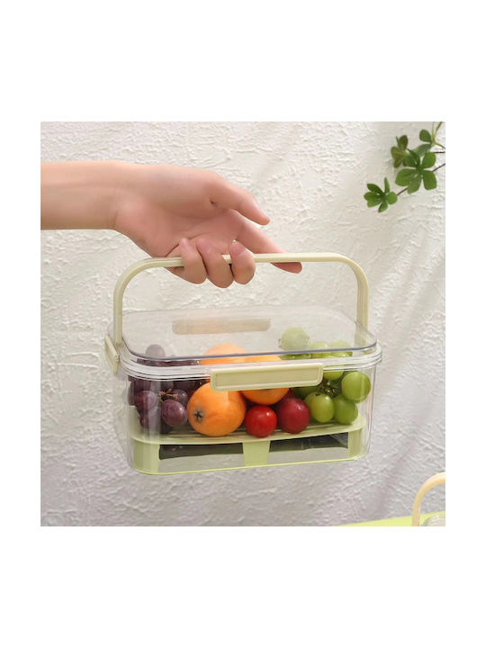 Verk Group Vază Utilizare Generală cu Capac Plastic Transparent 16x11.5cm 1 Bucată